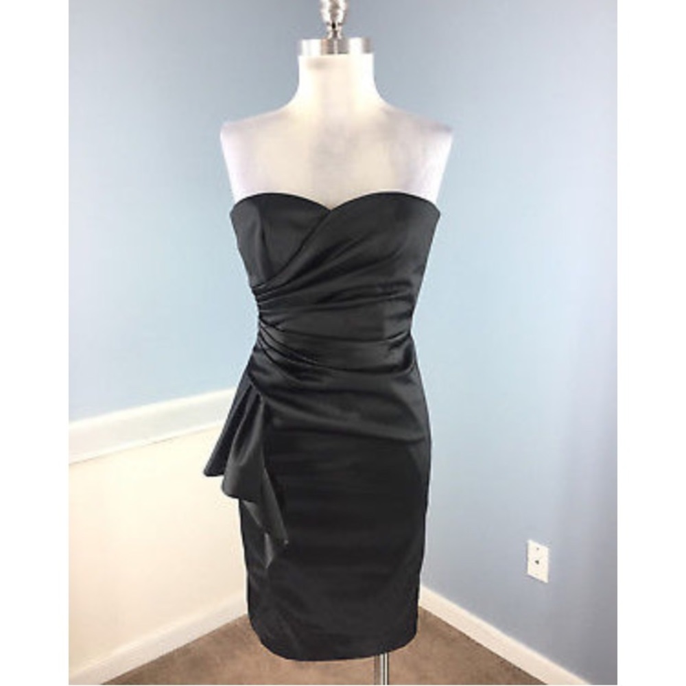 White House Black Market Black Strapless Dress
